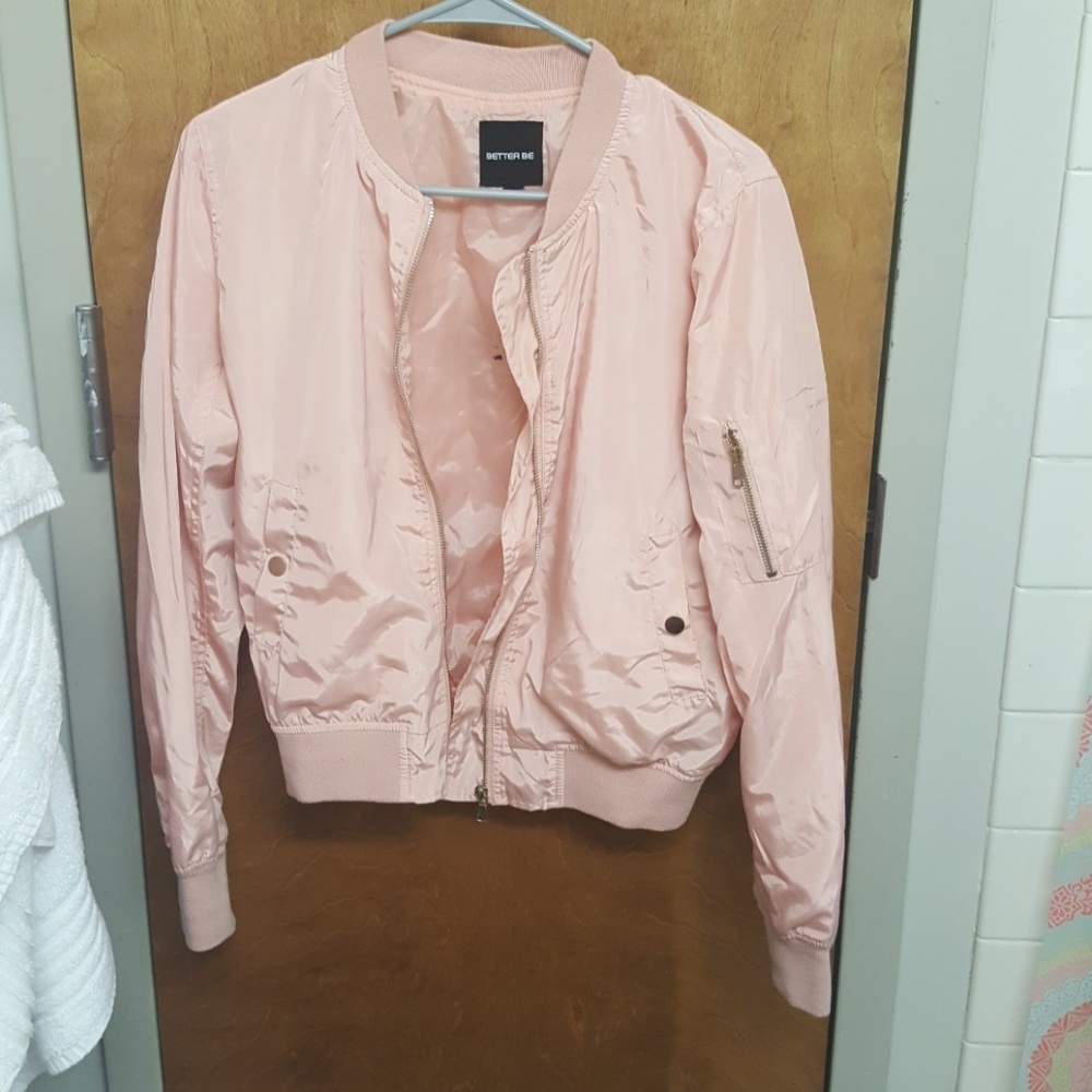 Pink bomber jacket